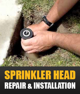 sprinkler head repair and installation