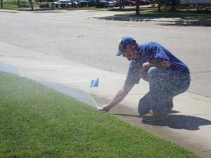 our North Richland Sprinkler Repair team does head by head sprinkler repairs